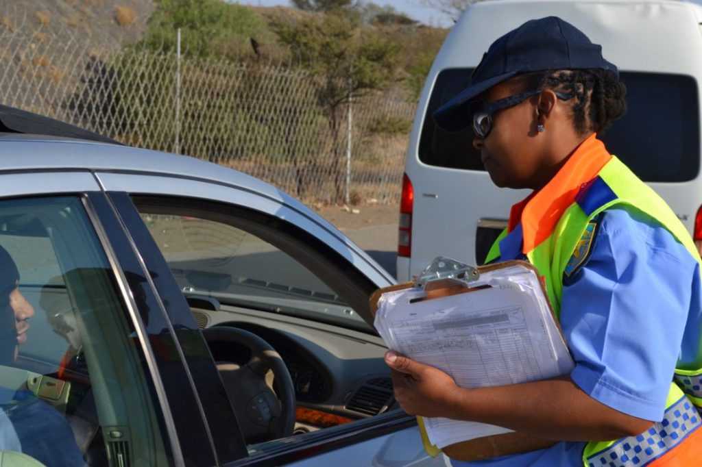 traffic enforcement roadblock